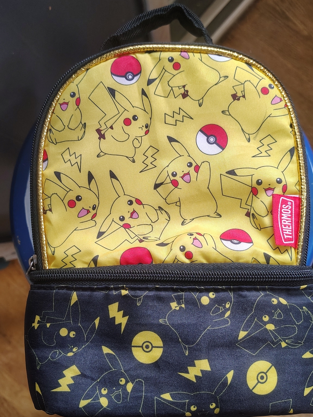 Thermos Kids' Pikachu Yellow & Black Lunch Bag